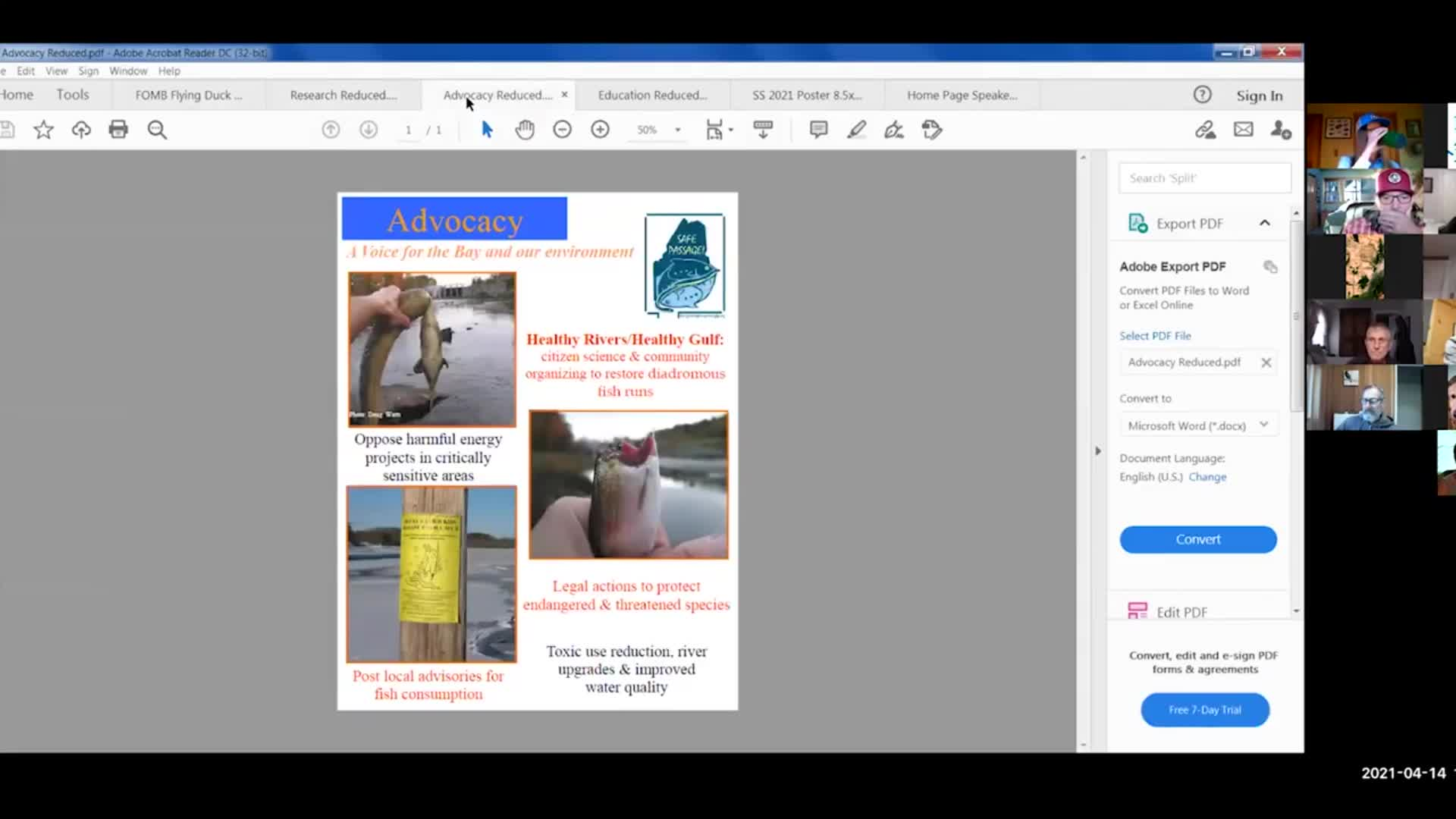 Thumbnail image for Friends of Merrymeeting Bay present: Native Fish Coalition: Protecting, Preserving & Restoring Native Fish