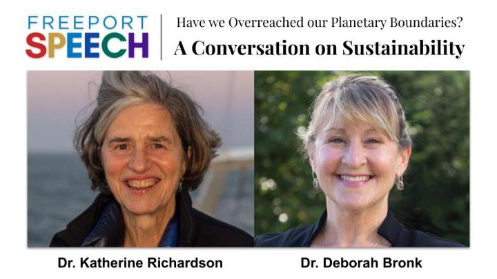 Thumbnail image for Freeport Speech: Have we Overreached our Planetary Boundaries?